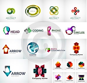 Abstract company logo vector collection