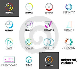 Abstract company logo vector collection