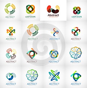 Abstract company logo vector collection