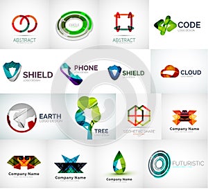 Abstract company logo vector collection