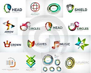 Abstract company logo vector collection