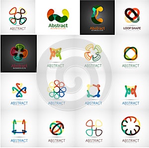 Abstract company logo vector collection