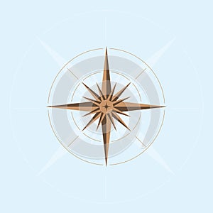 Abstract compass design