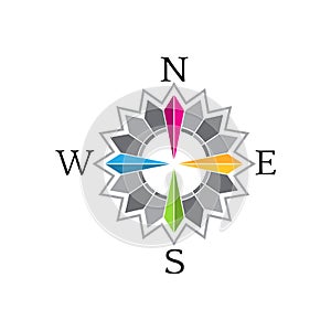 Abstract Compass Rose image logo