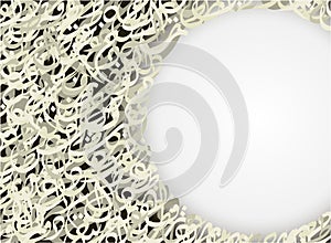 Abstract Composed from Arabic Letters Background-Vector Illustration