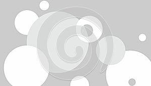 Abstract composition with black and white circles. Profit meditation