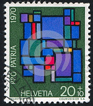 Abstract composition by Celestino Piatti