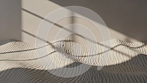 Window panes create a play of light and dark across the surface adding