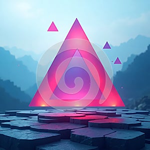 Floating Triangles in Layered Depth