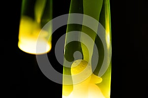 Abstract composition of lawa lamps