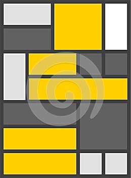 Abstract Composition seamless patchwork pattern. Round and square from Mosaic composition. Magazine and UI concept cover layout. C