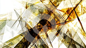 Abstract composition showcasing intricate lines and vibrant colors in bold geometric patterns