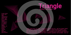 Abstract composition of  triangle.