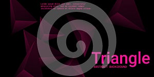 Abstract composition of  triangle.