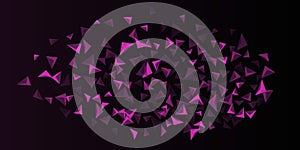 Abstract composition of  triangle.