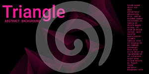 Abstract composition of  triangle.