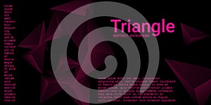 Abstract composition of  triangle.