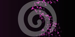 Abstract composition of  triangle.