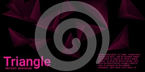 Abstract composition of  triangle.