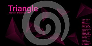 Abstract composition of  triangle.