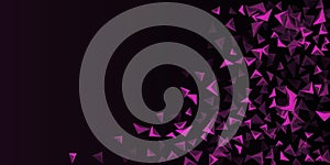 Abstract composition of  triangle.