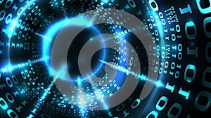 Abstract computer data background programming binary code, data stream, abstract link. Hacking computer system, internet server