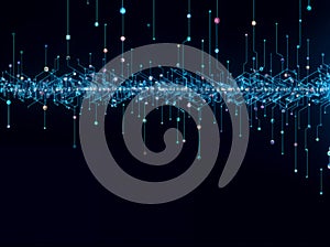 Abstract computer data characters, big data, and internet technology concepts