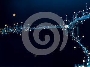 Abstract computer data characters, big data, and internet technology concepts