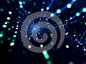 Abstract computer data characters, big data, and internet technology concepts