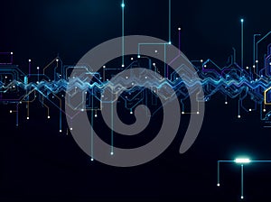 Abstract computer data characters, big data, and internet technology concepts