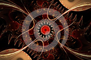An abstract computer generated fractal design