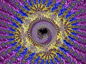 Abstract Computer generated Fractal design