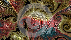 Abstract Computer generated Fractal design. A fractal is a never-ending pattern. Fractals are infinitely complex patterns