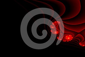 Abstract computer generated fractal pattern design