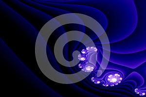 Abstract computer generated fractal pattern design