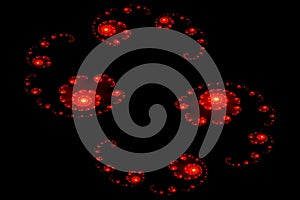 Abstract computer generated fractal pattern design