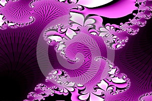 Abstract computer generated fractal pattern design