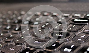 Abstract Computer Keyboard numbers background , Enter Key