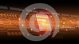 Abstract computer microprocessor circuit board background.