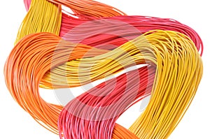 Abstract computer networks, cables and wires