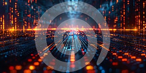 Abstract Computer Screen Display