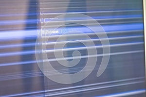 Abstract Computer Screen Display with Distorted Lines