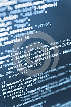 Abstract computer script code.