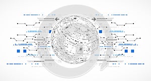 Abstract computer technology background for your business