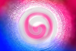 Abstract concentric background pattern with yin yang symbol