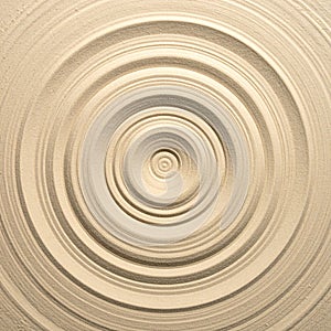 Abstract Concentric Circles Pattern with Metallic Texture and Radial Design