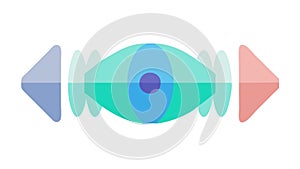 Abstract Concentric Ring Element Icon Flat Design Vector, vector design Generative AI