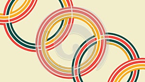 Abstract Concentric Rings Pattern Art, vector design Generative AI