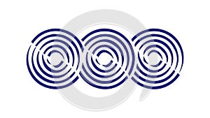 Abstract Concentric Spirals, Hypnotic Dynamic Pattern, vector design Generative AI