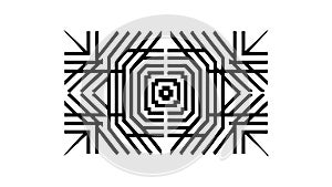 Abstract Concentric Squares Geometric Pattern Vector, vector design Generative AI